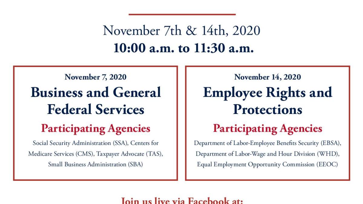 Virtual Federal Services Fair Flyer