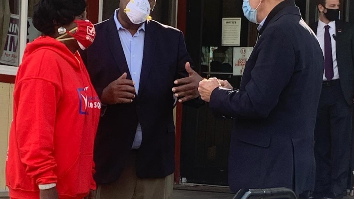 Rep Evans with VP Biden