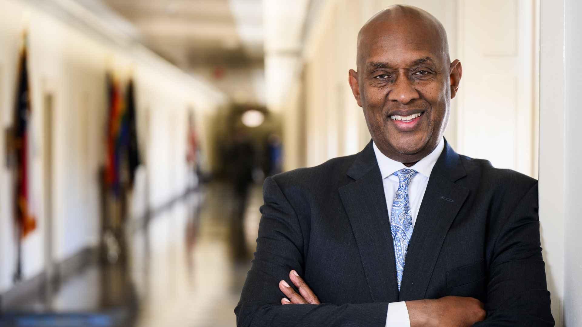 Congressman Dwight Evans in a United States Capitol Building