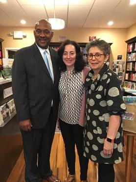 narberth bookstore owners with Congressman Dwight Evans