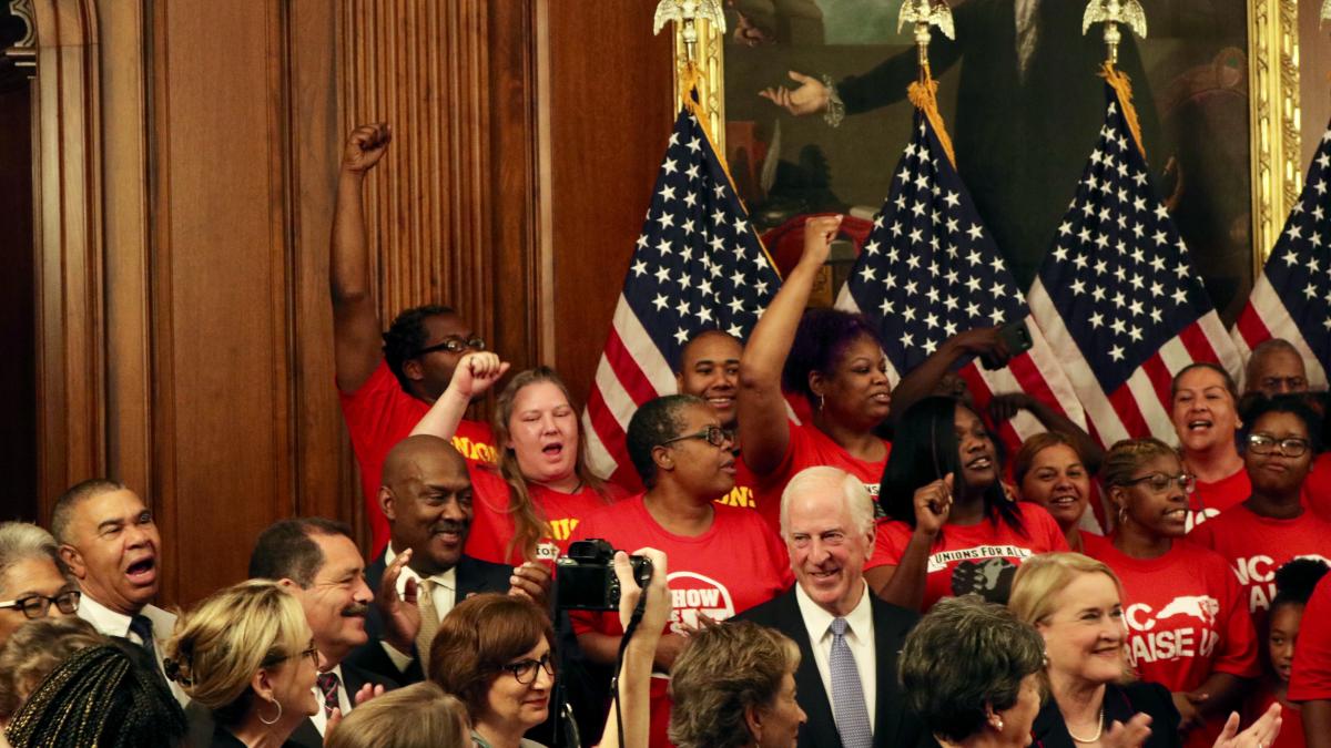 Congressman Dwight Evans supporting "Raise The Wage" Act