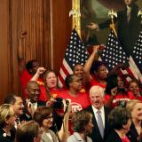 Congressman Dwight Evans supporting "Raise The Wage" Act