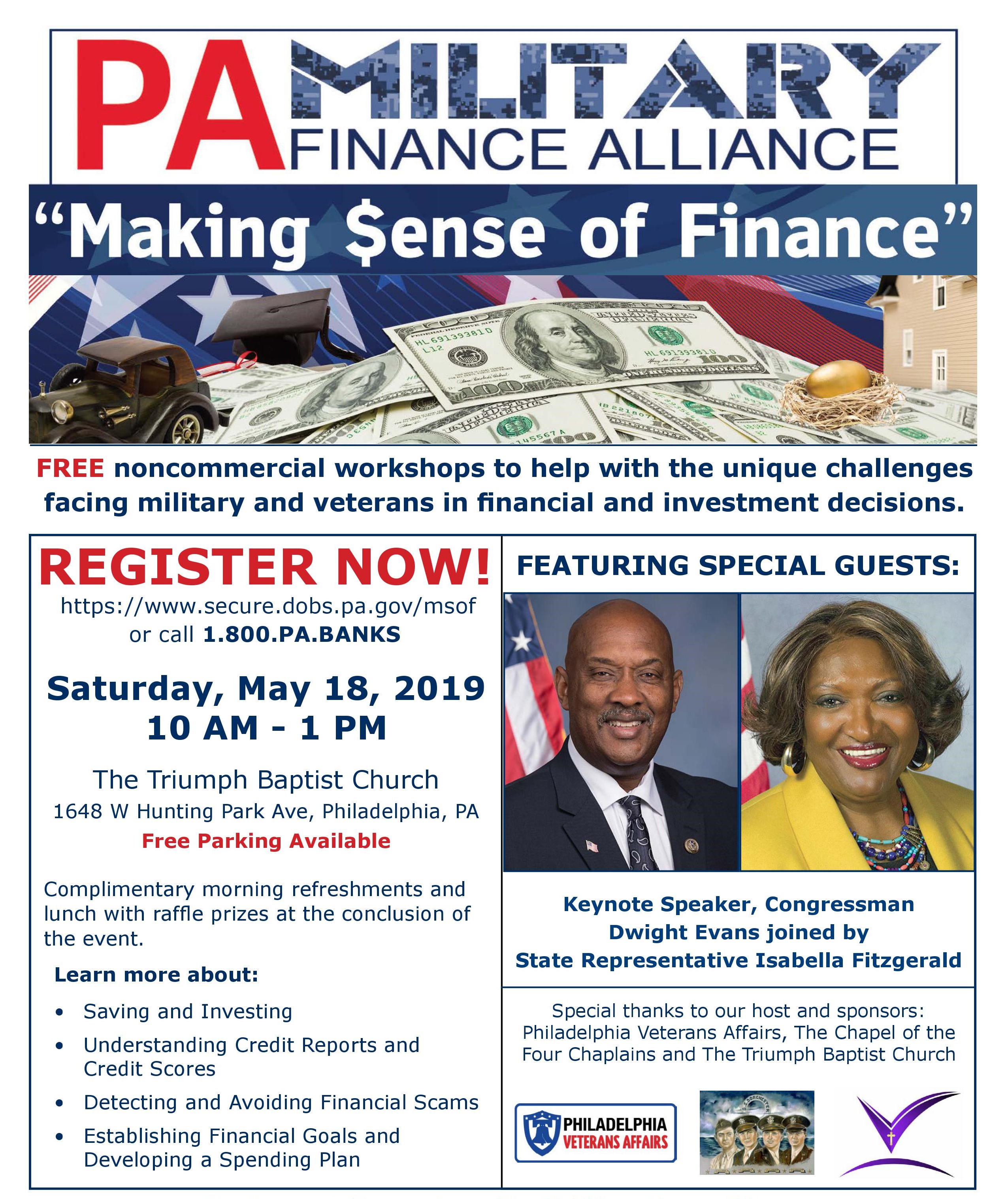 Finance workshop for military and veterans in Philadelphia